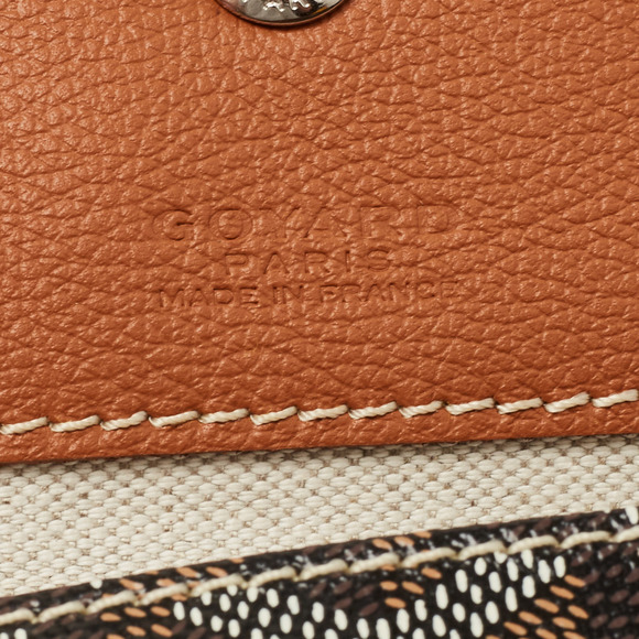 GOYARD Brown ine Coated Canvas and Leather Coeur Saint Louis GM Tote - Picture 8 of 8